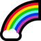 Rainbow emoji on Microsoft
